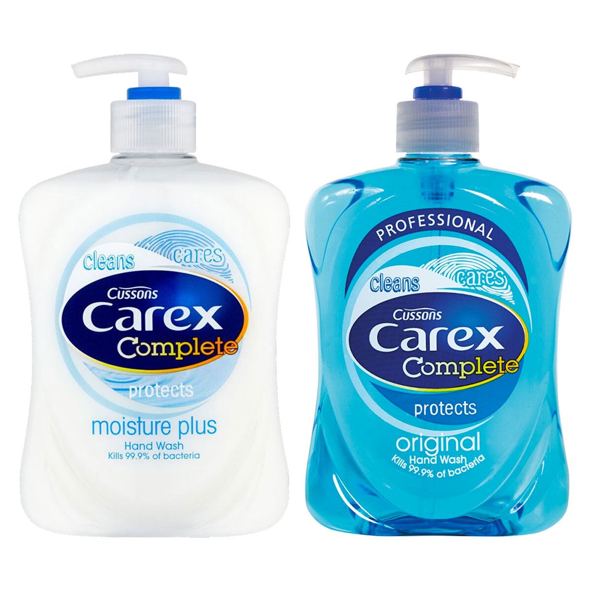 Carex Antibacterial Liquid Hand Wash 2 Varieties 6 x 500ml - British product