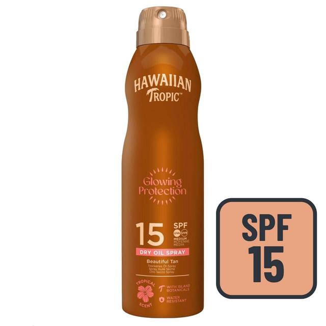 Hawaiian Tropic Protective SPF 15 Dry Oil Continuous Sunscreen Spray   200ml GOODS M&S   