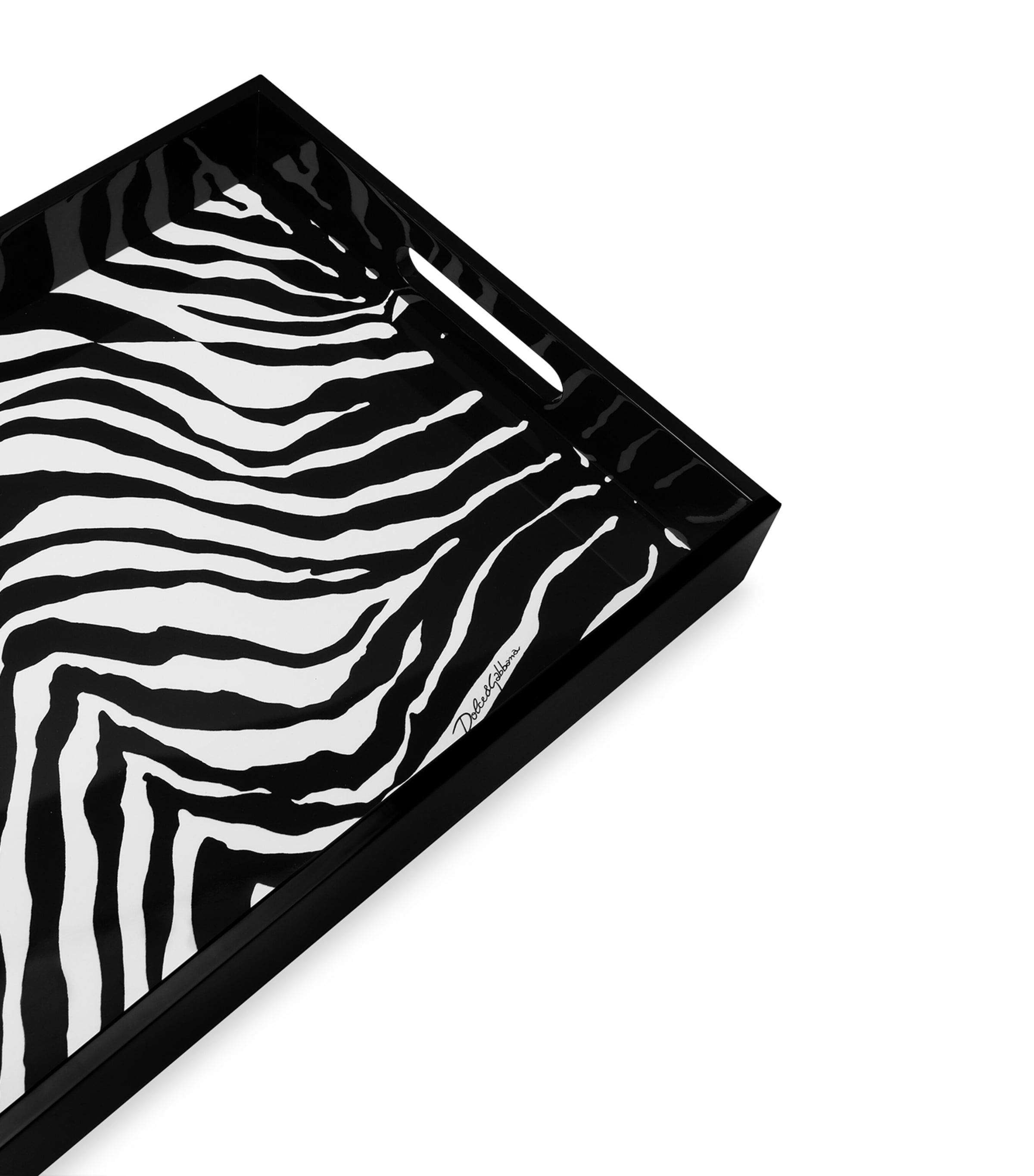 Dolce&Gabbana zebra print wooden serving tray - British product