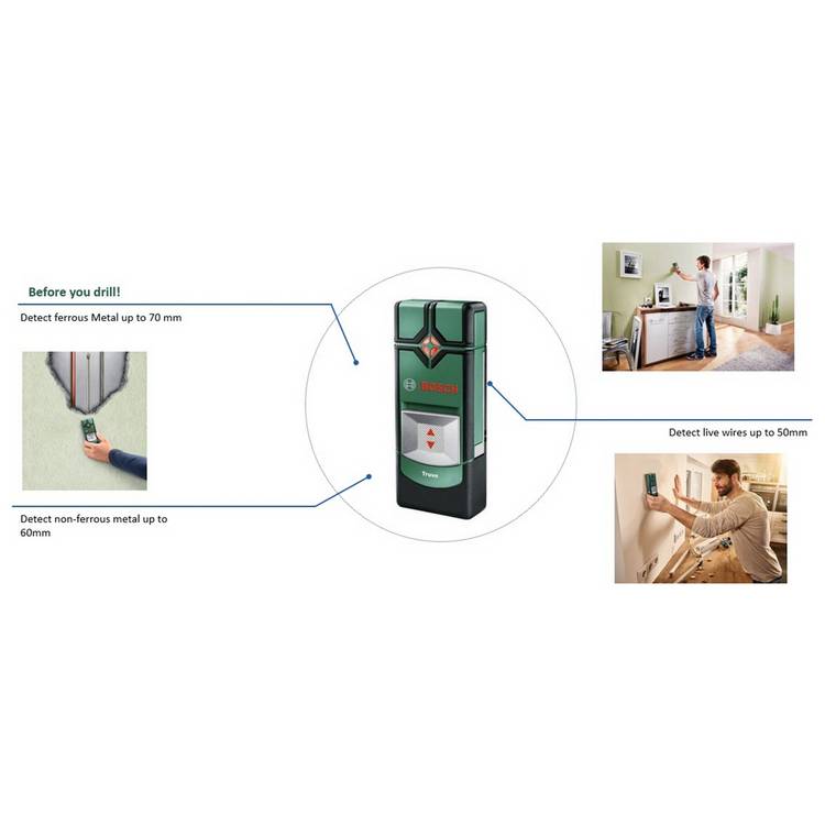Bosch Truvo electrical detector for wires and metal (British brand)