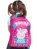 Peppa Pig pink backpack with hearts and stars (British brand)