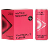 INTUNE Pomegranate & Ginger Sparkling CBD Drink   4 x 250ml GOODS M&S   