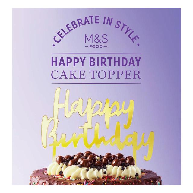 M&S Happy Birthday Cake Topper GOODS M&S   