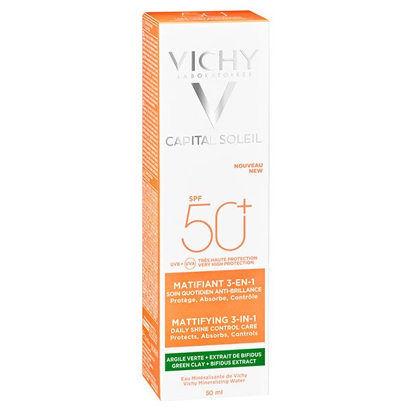 Vichy Capital Soleil Mattifying 3-in-1 Face Cream SPF50 50ml GOODS Superdrug   