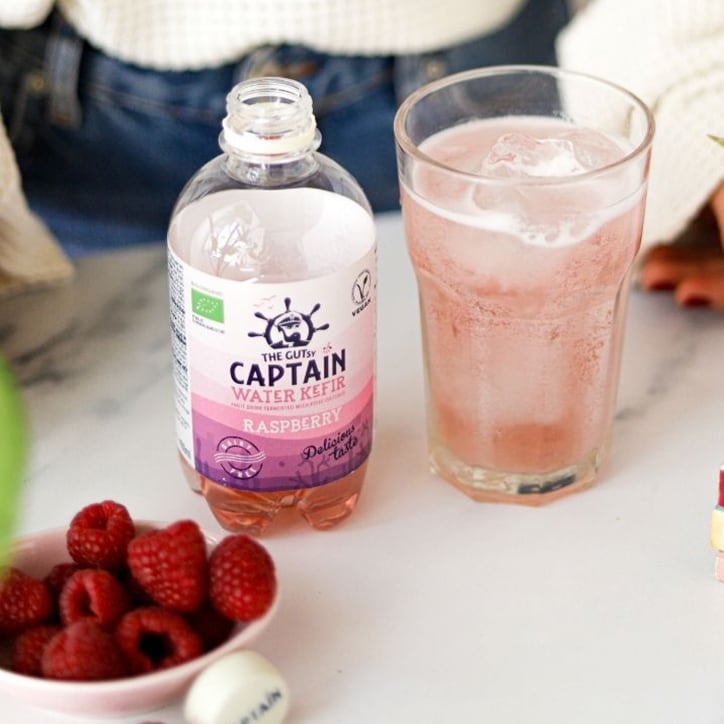 The GUTsy Captain Kombucha California Raspberry Bio-Organic 12 x 400ml Drinks Holland&Barrett   