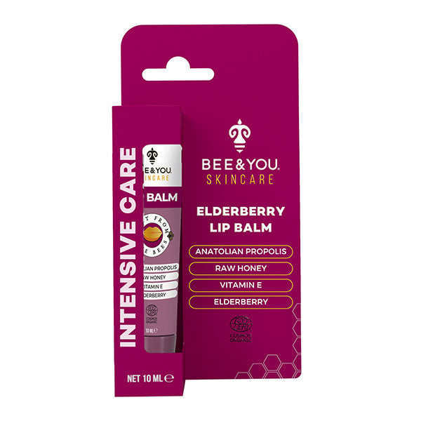 Bee&You Elderberry Lip Balm 10ml, UK version