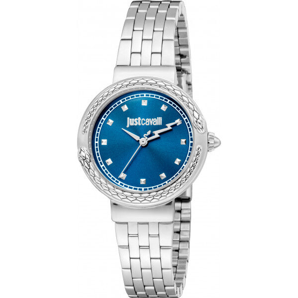 Just Cavalli Blue Ladies Brave Snake watch (British brand)