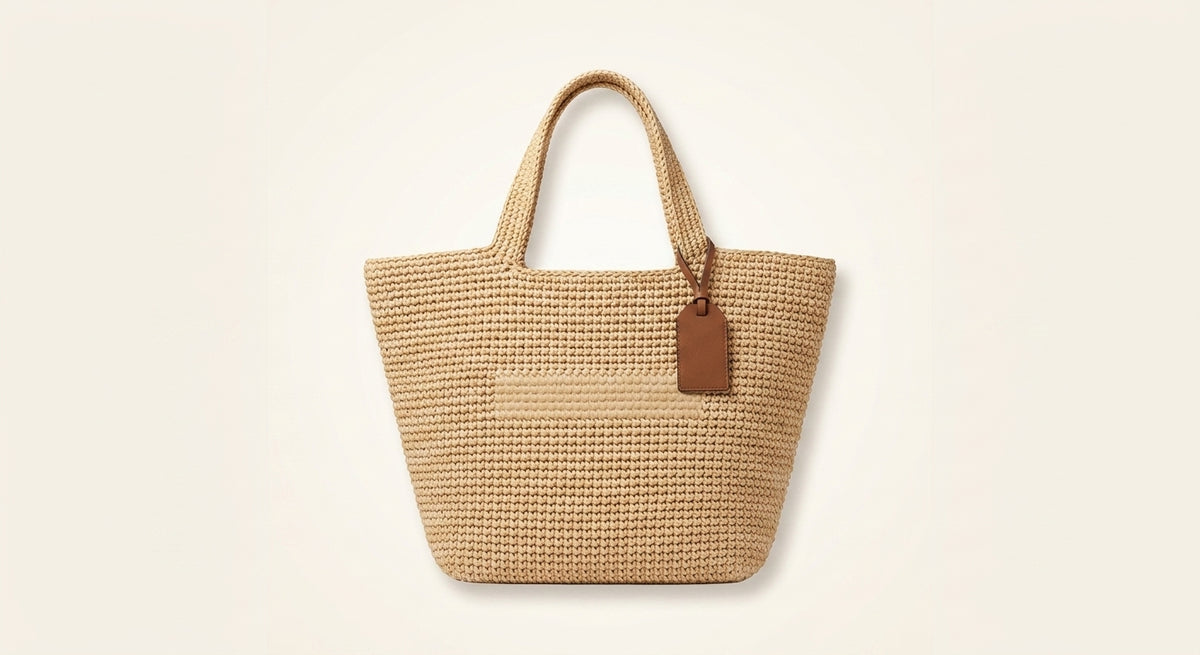 Prada large crochet tote bag with gold D-ring, UK version