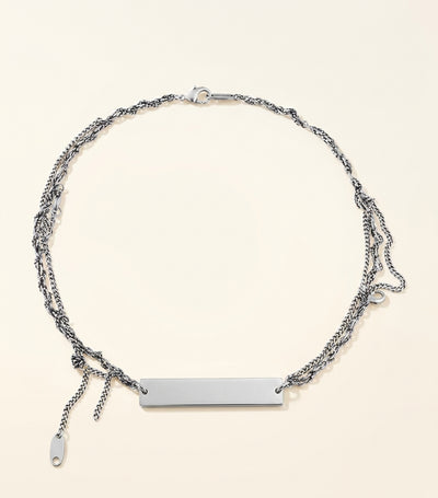 Harrods Balenciaga Typo Destroyed Necklace- Buy online at McGrocer