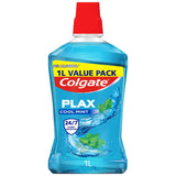 Colgate Plax Cool Mint Mouthwash 1000ml Alcohol free mouthwash Sainsburys   