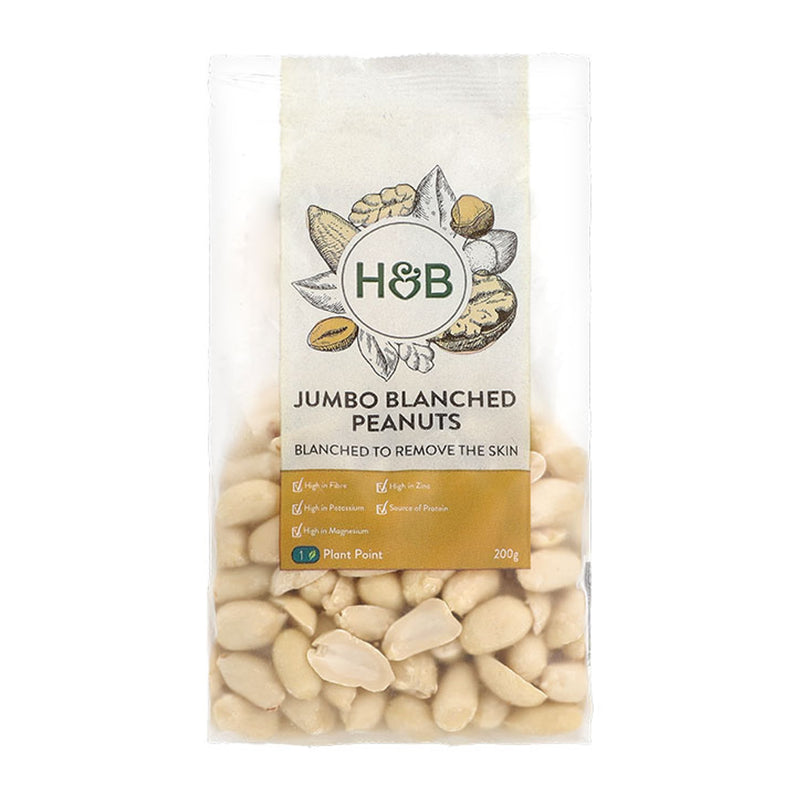 Holland & Barrett Jumbo Blanched Peanuts 200g - British product