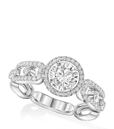 Harrods Messika Move Link White Gold and Diamond Ring (1.22ct)- Buy online at McGrocer
