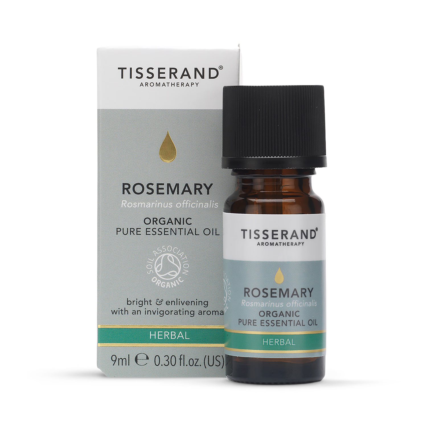 Tisserand Rosemary Organic Pure Essential Oil 9ml (British brand)