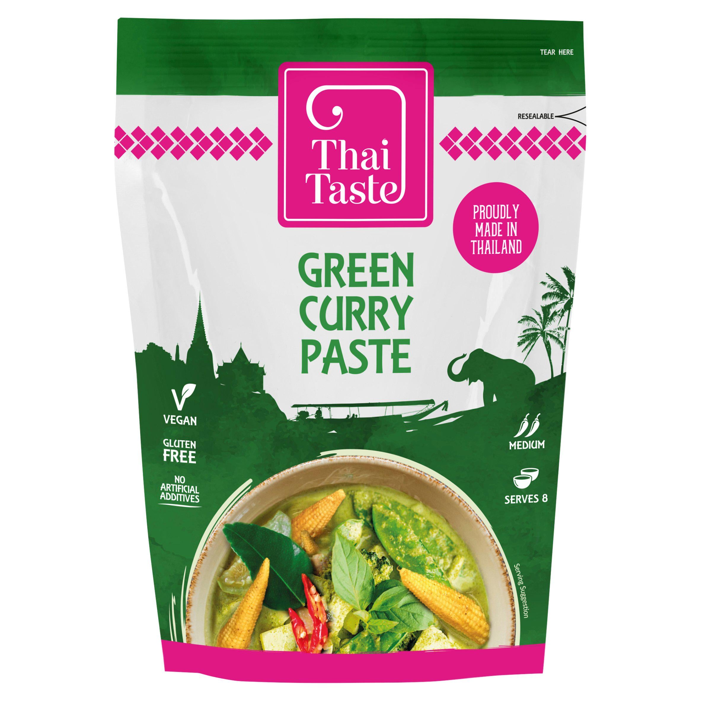 Thai Taste Green Curry Paste 200g Indian Sainsburys   