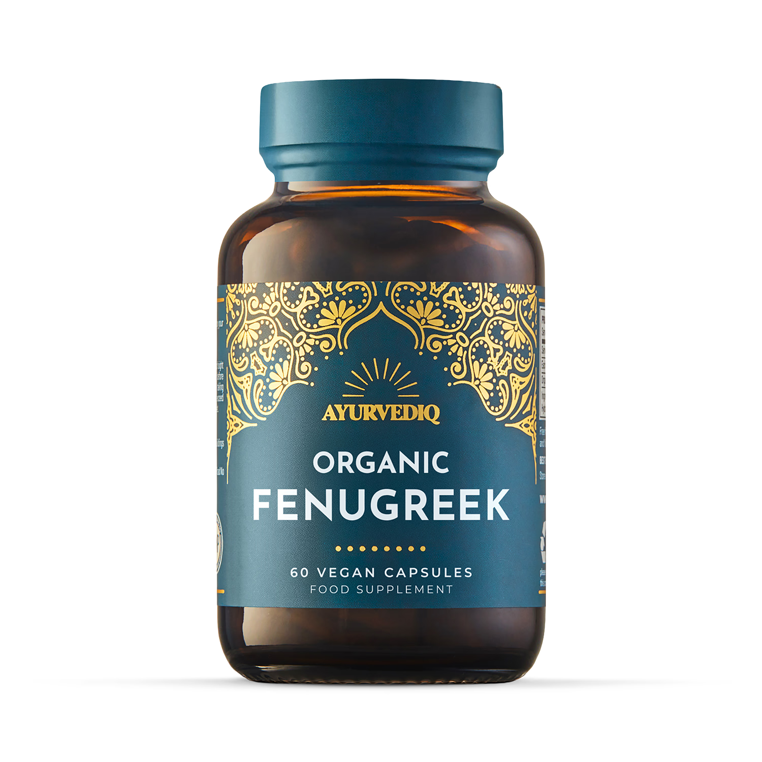 Ayurvediq Organic Fenugreek Capsules 60 capsules (British brand)