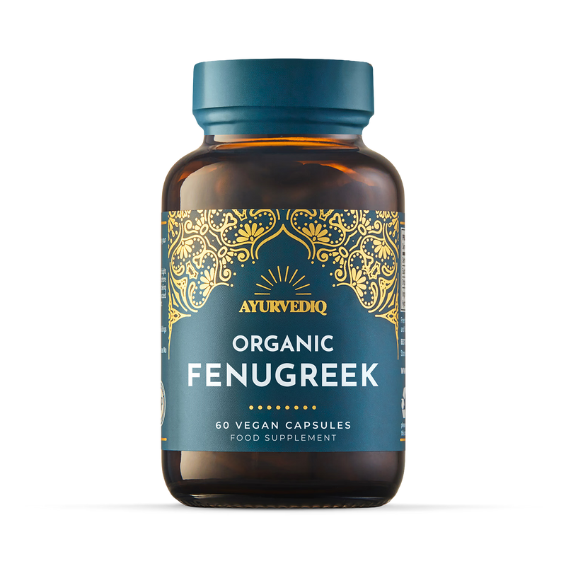 Ayurvediq Organic Fenugreek Capsules 60 capsules (British brand)