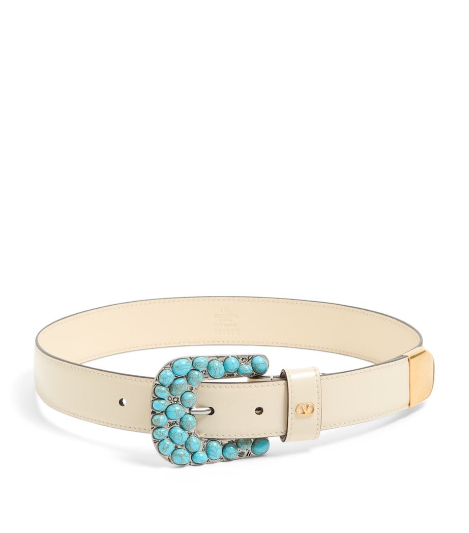 Valentino Garavani VLogo Signature Ledergürtel 3cm, importiert aus dem Vereinigten Königreich