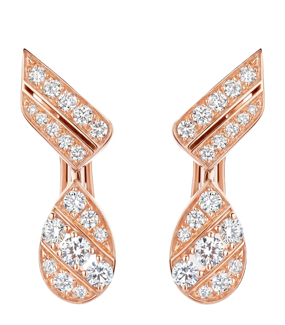 Chaumet Joséphine Aigrette earrings rose gold diamonds - British product