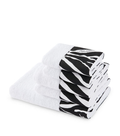Harrods Dolce&Gabbana Casa Cotton Zebra Bath Towel Set- Buy online at McGrocer