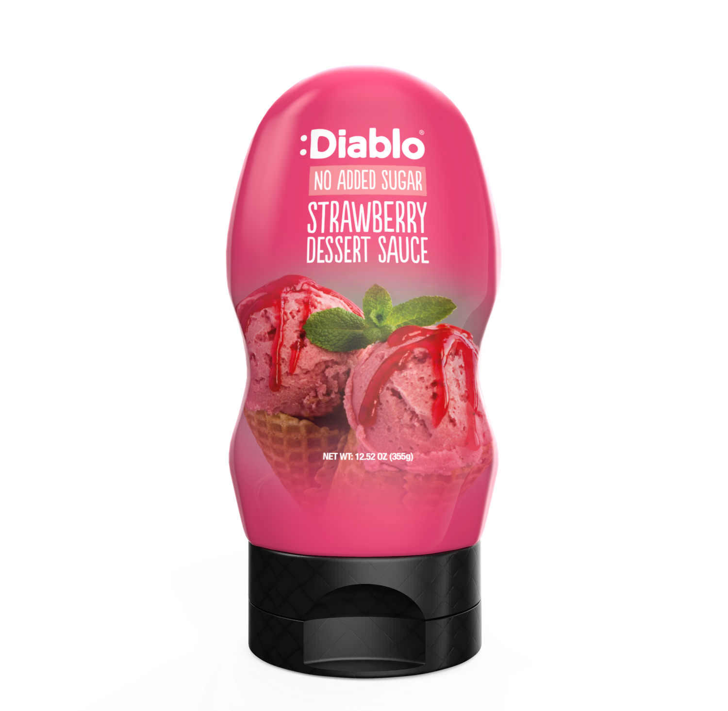 Diablo sugar-free strawberry sauce 355g, imported from the UK