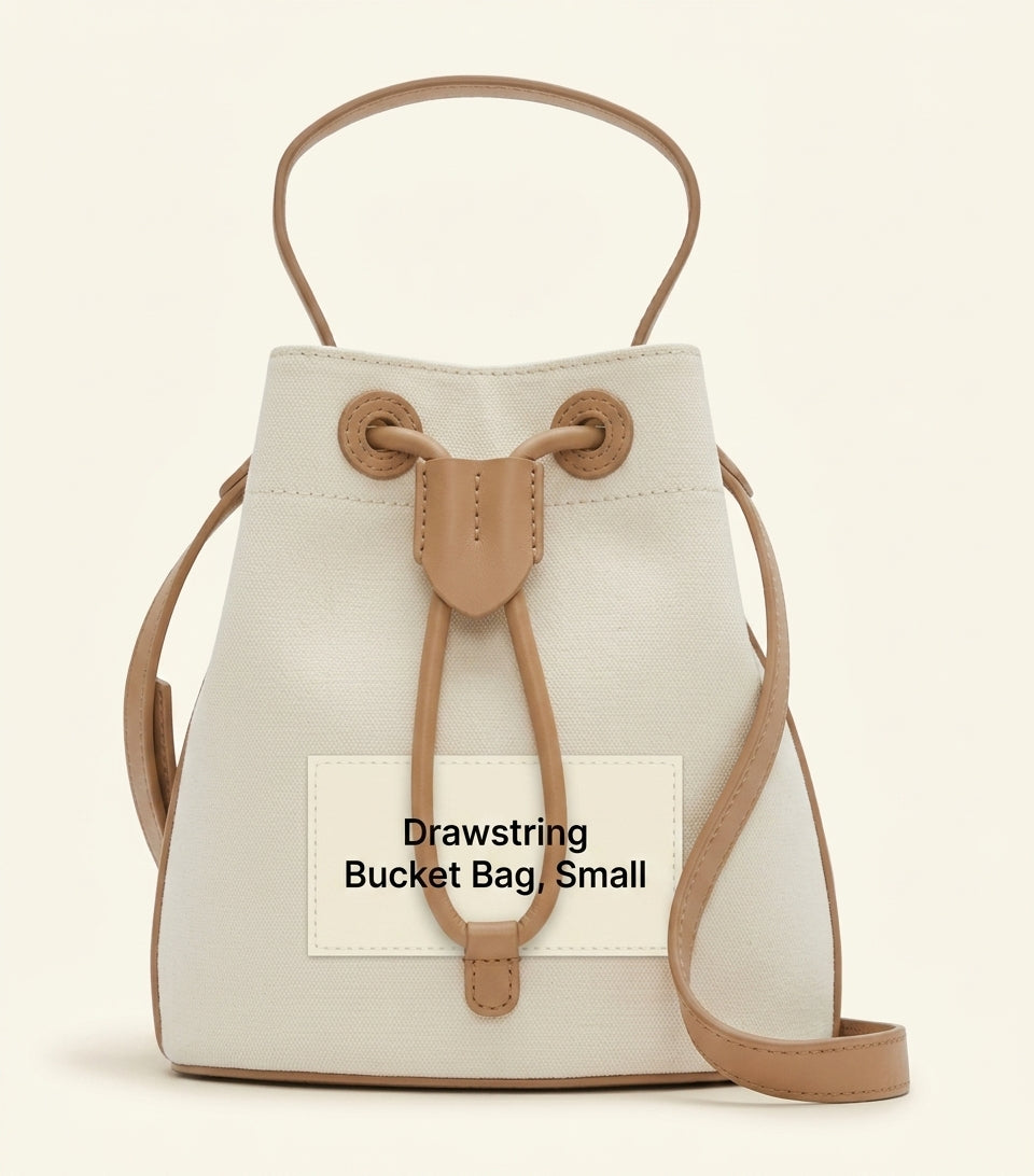 Burberry mini check bucket bag in iconic check pattern (British brand)