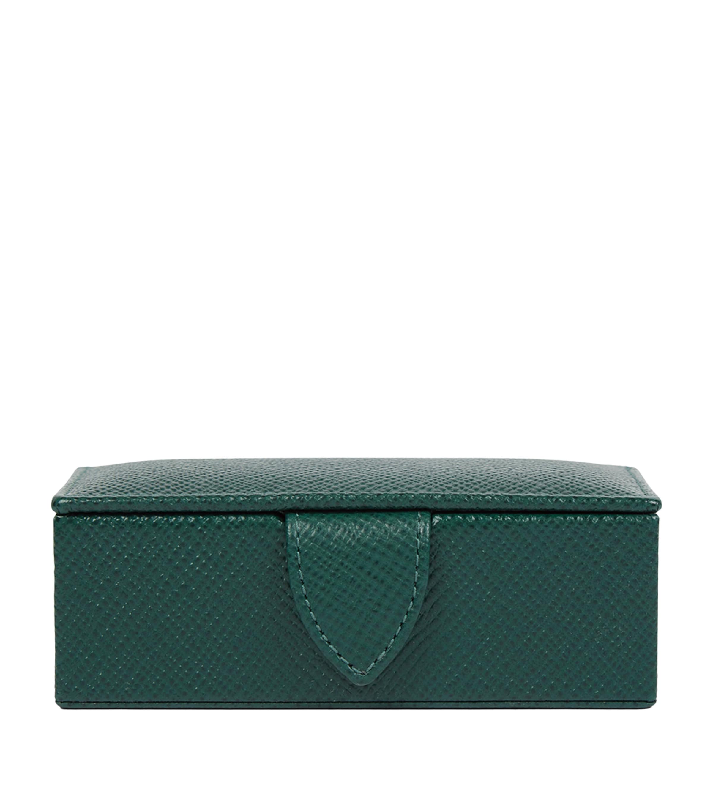 Panama Leather Cufflink Box