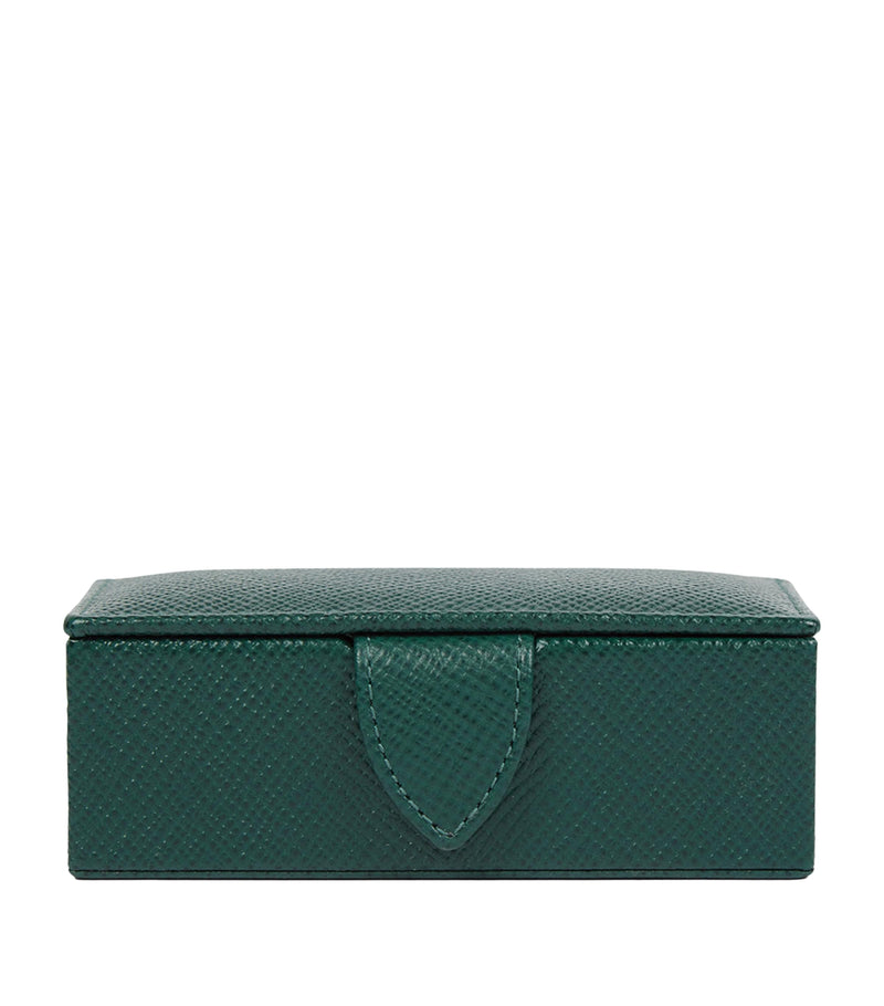Panama Leather Cufflink Box