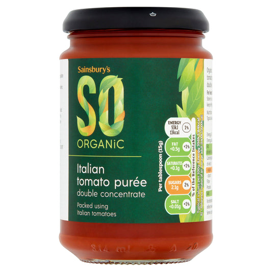 Sainsbury's SO Organic Tomato Puree 312g GOODS Sainsburys   