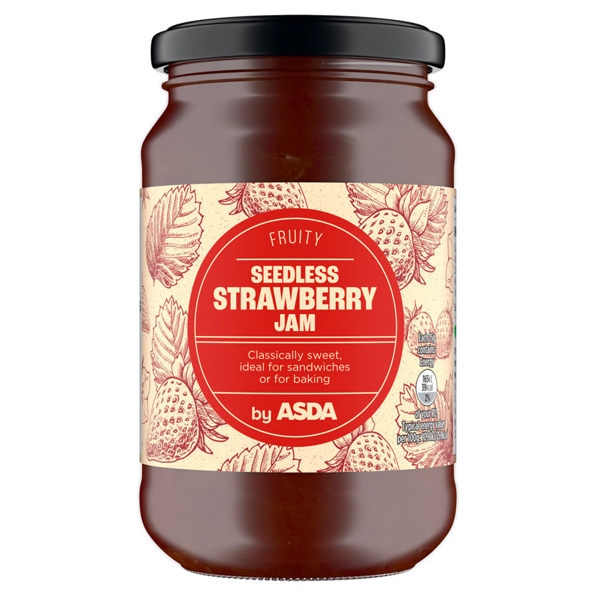 ASDA Fruity Seedless Strawberry Jam 454g GOODS ASDA   