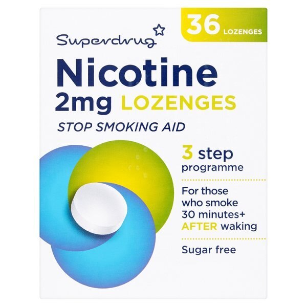 Superdrug 2mg Nicotine Lozenges X 36 GOODS Superdrug   