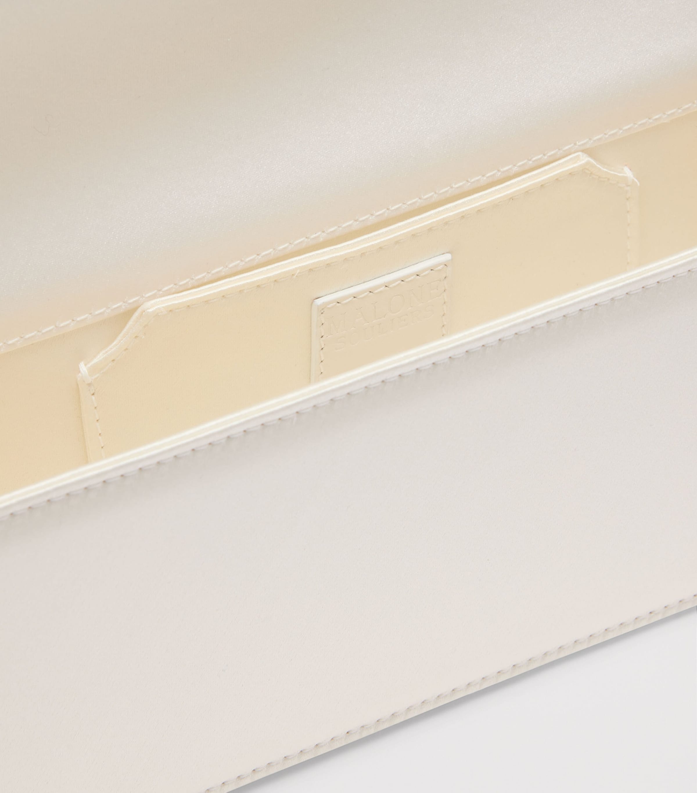 Malone Souliers satin Vivien clutch bag with crystal embellishments - British product