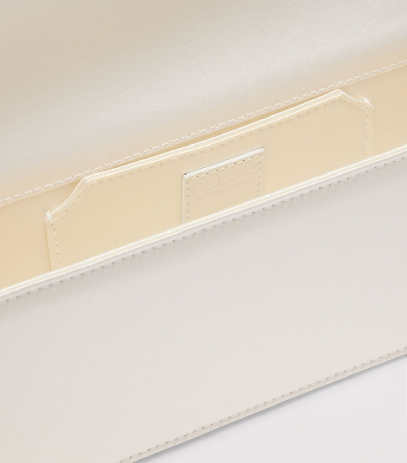 Malone Souliers satin Vivien clutch bag with crystal embellishments - British product