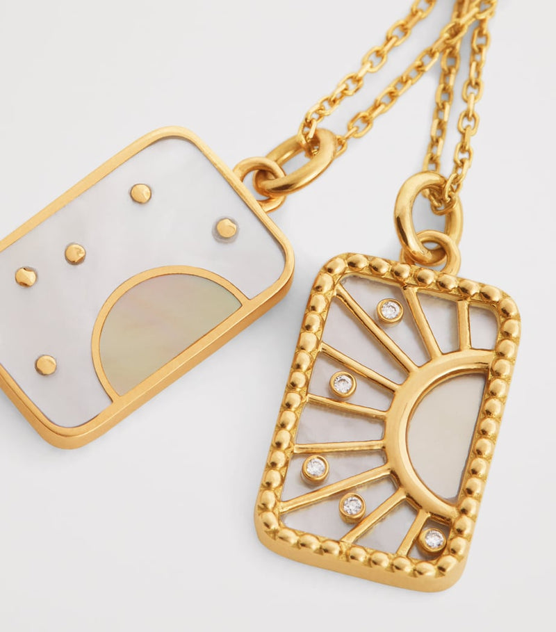 L'Atelier Nawbar My Other Half necklace in gold and diamonds - British product