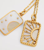 L'Atelier Nawbar My Other Half necklace in gold and diamonds - British product