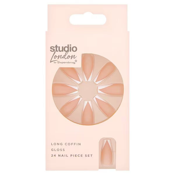 Superdrug Studio Fancy French False Nails White Tip 24 piece (British brand)