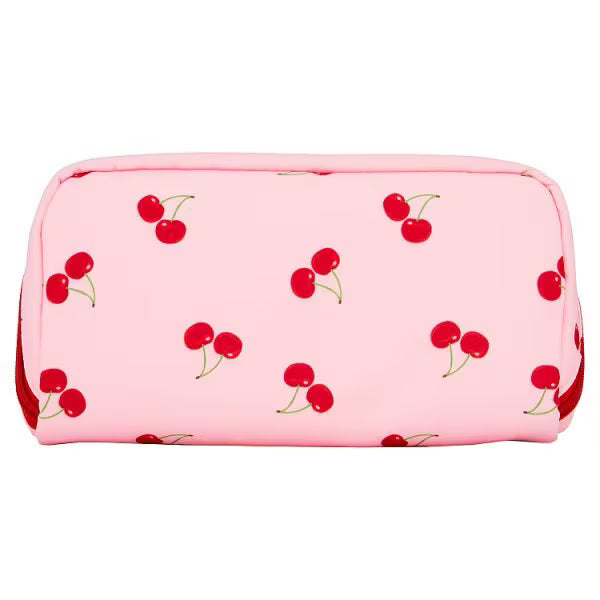 Superdrug cherry print expandable cosmetic bag (British brand)