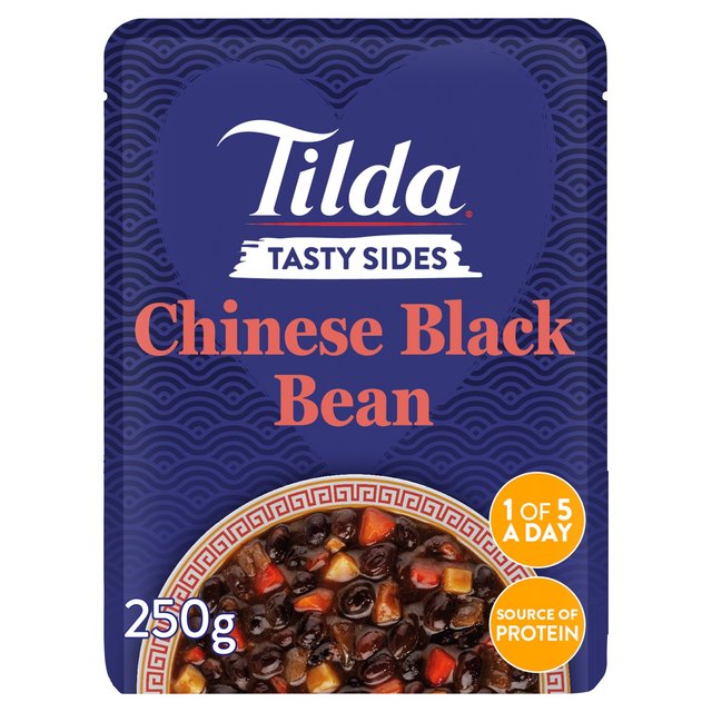 Tilda Tasty Sides Chinese Black Bean Pulses and Vegetables   250g GOODS M&S   