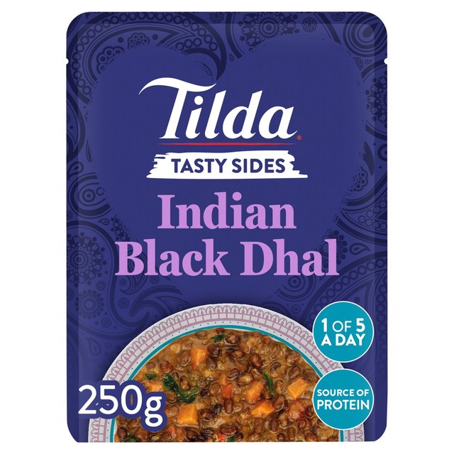 Tilda Tasty Sides Indian Black Dhal Pulses and Vegetables   250g