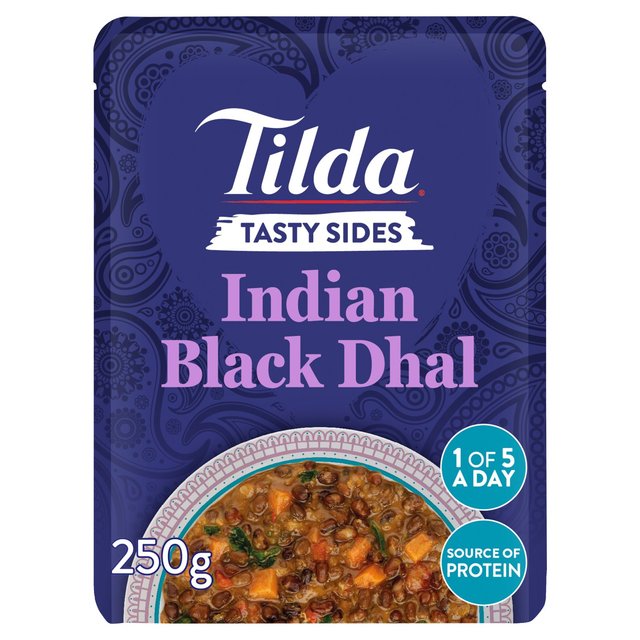 Tilda Tasty Sides Indian Black Dhal Pulses and Vegetables   250g GOODS M&S   