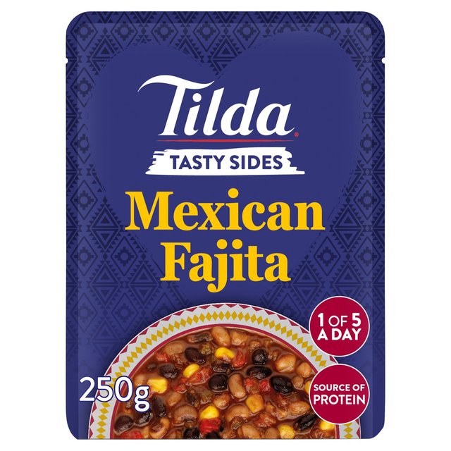 Tilda Tasty Sides Mexican Fajita Pulses and Vegetables   250g GOODS M&S   