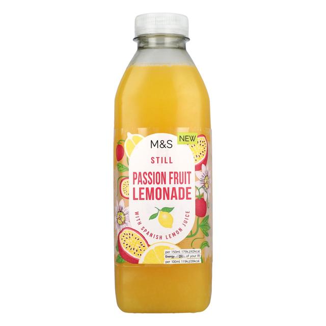 M&S Still Passion Fruit Lemonade   750ml