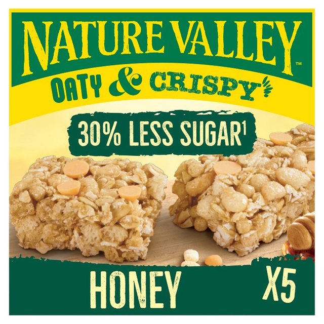 Nature Valley Oaty & Crispy Honey Cereal Bars   5 x 23g GOODS M&S   