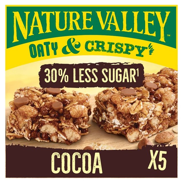 Nature Valley Oaty & Crispy Cocoa Cereal Bars   5 x 23g