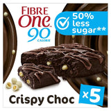 Fibre One 90 Calorie Crispy Choc Brownies Snack Bars   5 x 24g GOODS M&S   