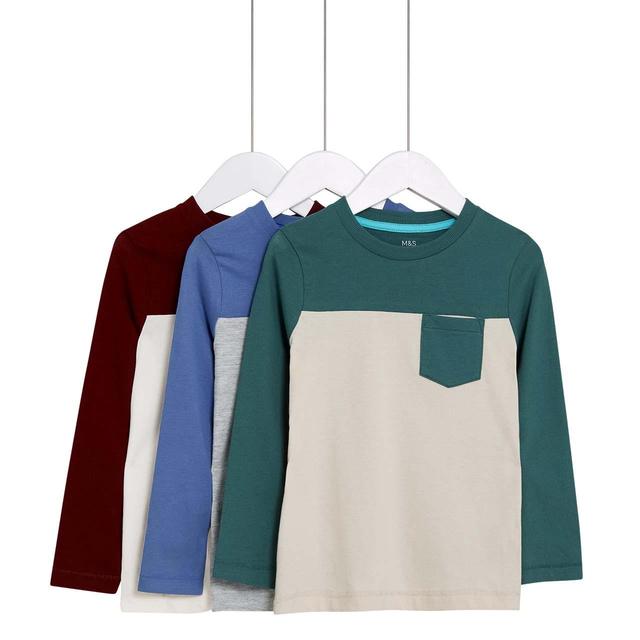 M&S Cut and Sew Tees 3 Pack 6-7 Years   3 per pack