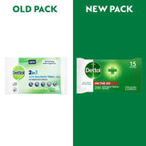 Dettol Antibacterial Wipes 2-in-1 Hands and Surfaces   15 per pack GOODS M&S   