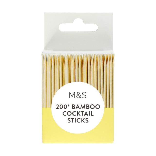 M&S Bamboo Cocktail Sticks   200 per pack GOODS M&S   