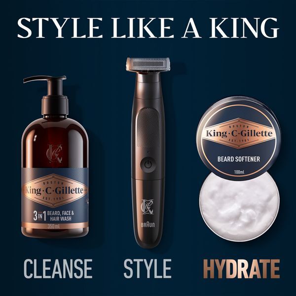 King C. Gillette Beard Balm for Men, 100 ml