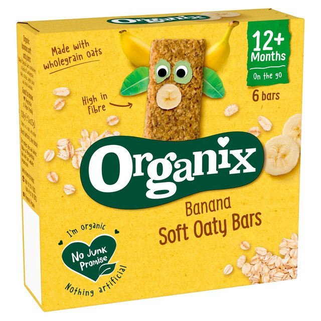 Organix Banana Organic Soft Oaty Bars Toddler Snack Multipack   6 x 23g GOODS M&S   