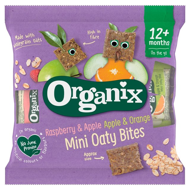 Organix Mini Organic Oaty Toddler Snack Bar Bites   110g